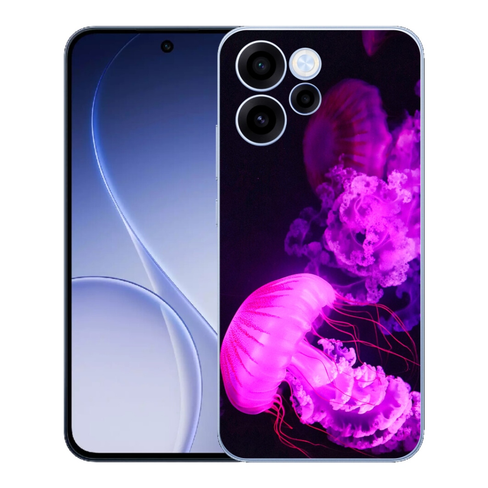 Gélový kryt mmCase na Oppo Reno 15 FS 5G - medúza 1