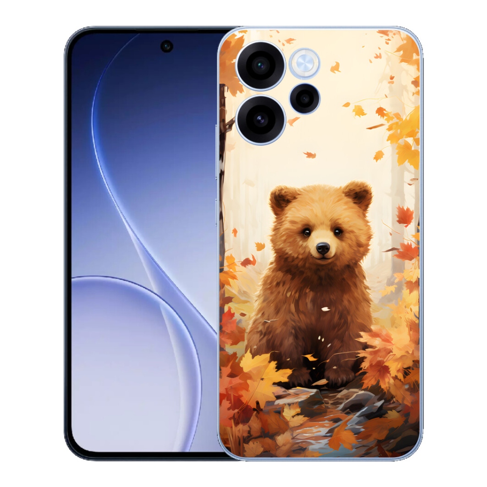 Gélový kryt mmCase na Oppo Reno 15 FS 5G - medveď v lese