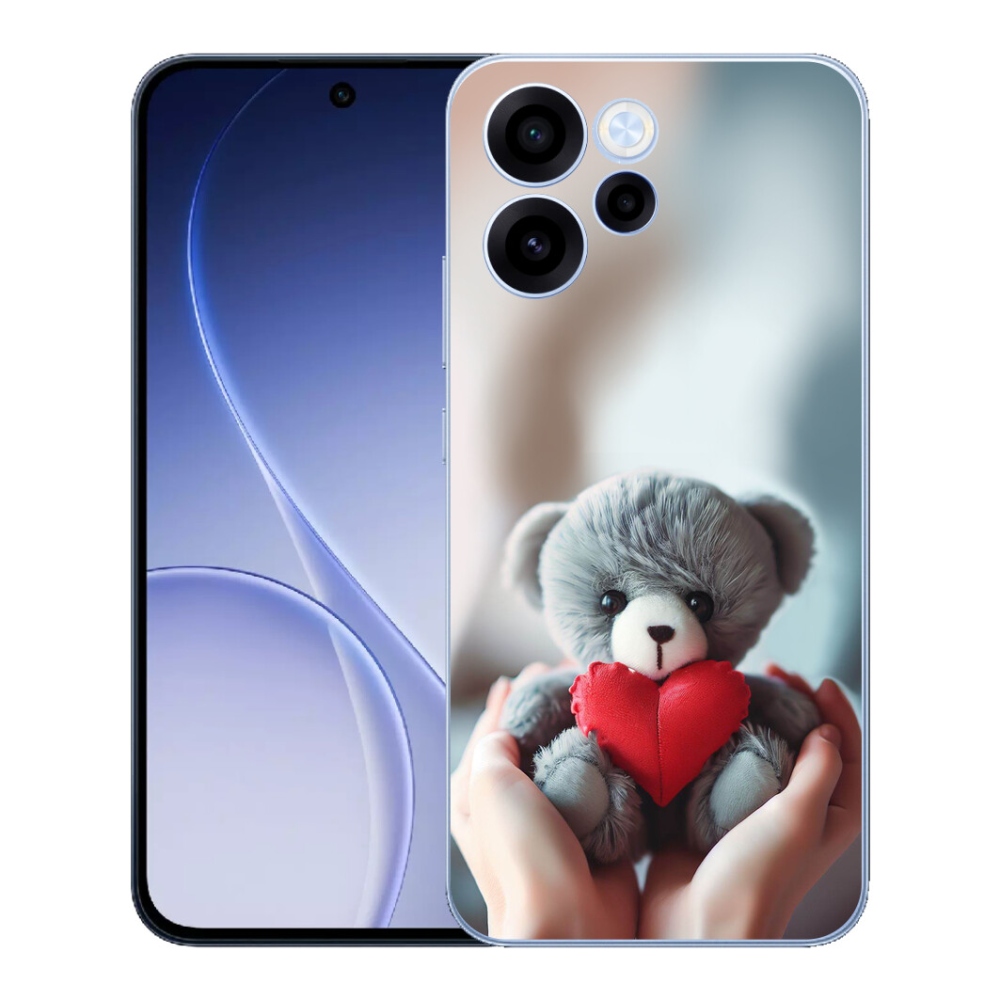 Gélový kryt mmCase na Oppo Reno 15 FS 5G - medvedík pre zamilovaných