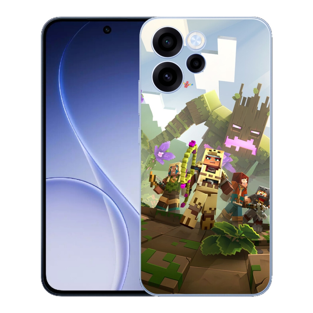 Gélový kryt mmCase na Oppo Reno 15 FS 5G - minecraft 1