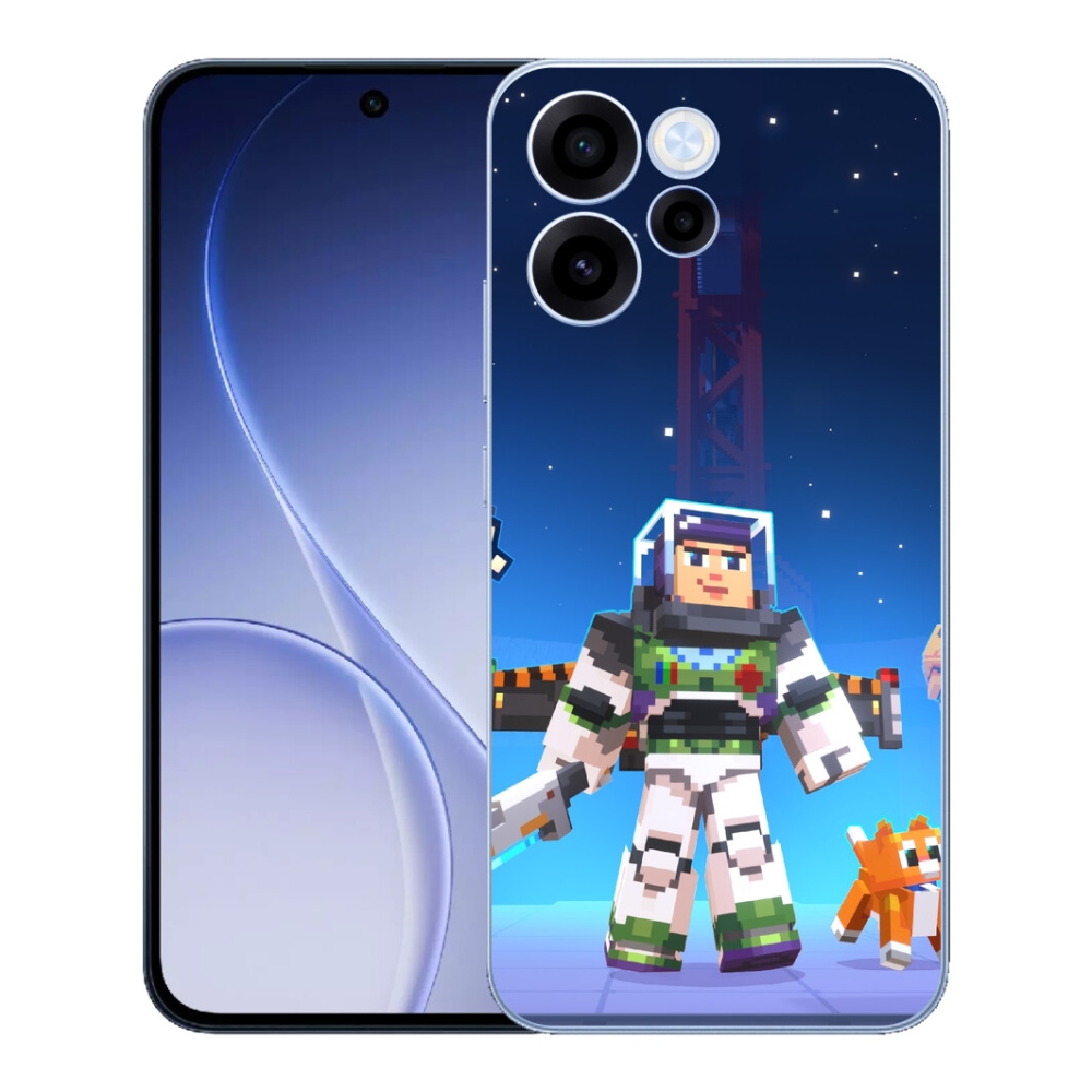 Gélový kryt mmCase na Oppo Reno 15 FS 5G - minecraft 2