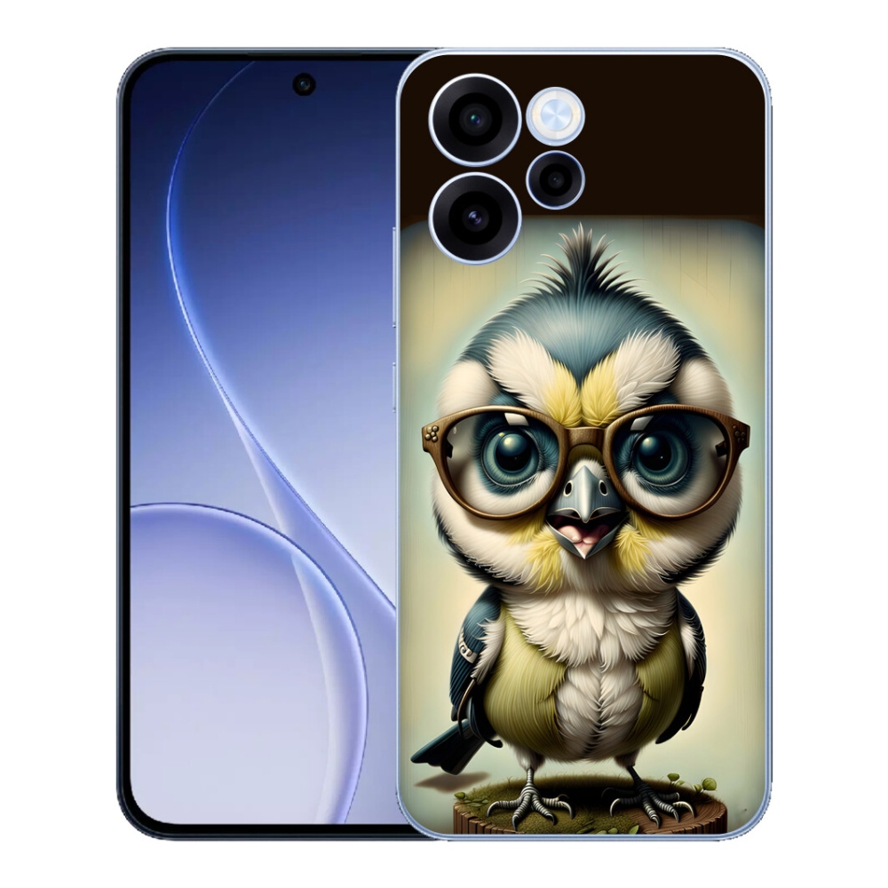 Gélový kryt mmCase na Oppo Reno 15 FS 5G - mláďa s okuliarmi