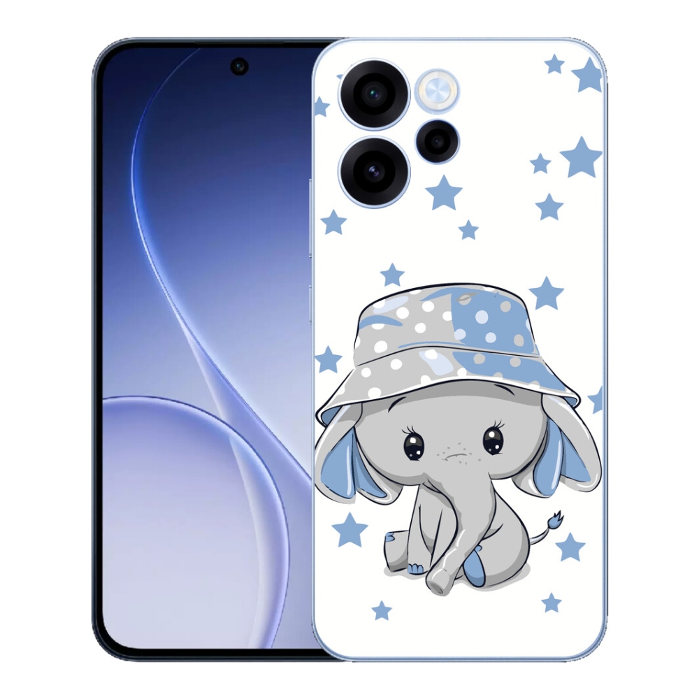 Gélový kryt mmCase na Oppo Reno 15 FS 5G - modrý slon