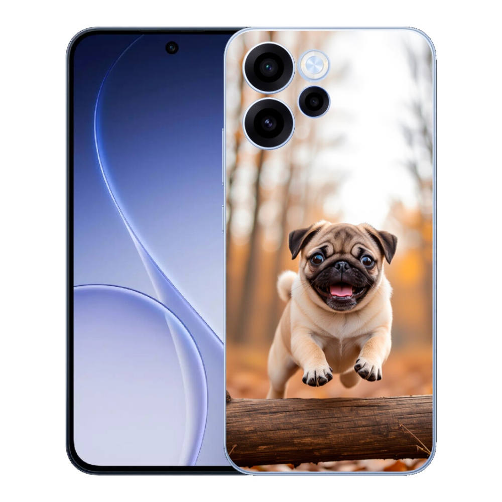 Gélový kryt mmCase na Oppo Reno 15 FS 5G - mops 2