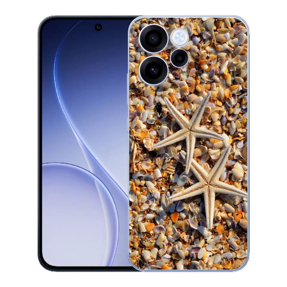 Gélový kryt mmCase na Oppo Reno 15 FS 5G - morské hviezdice