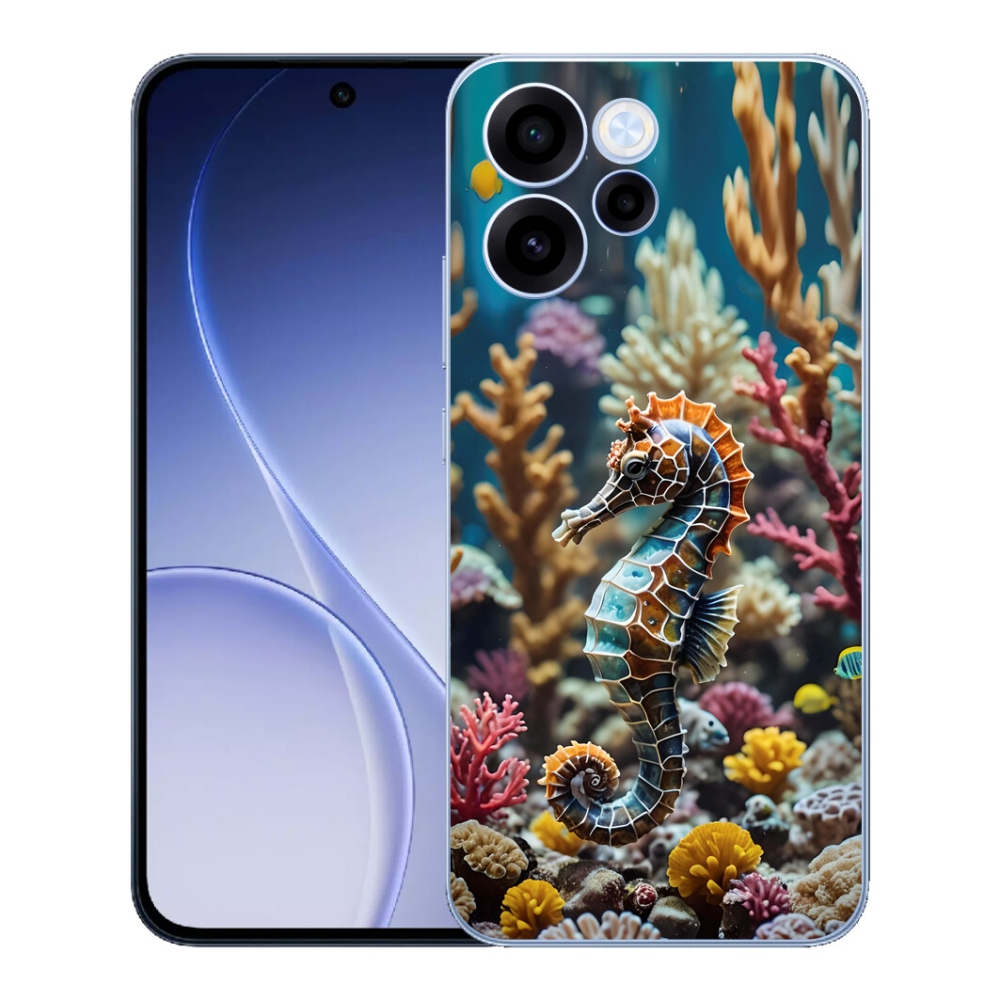 Gélový kryt mmCase na Oppo Reno 15 FS 5G - morský koník 2