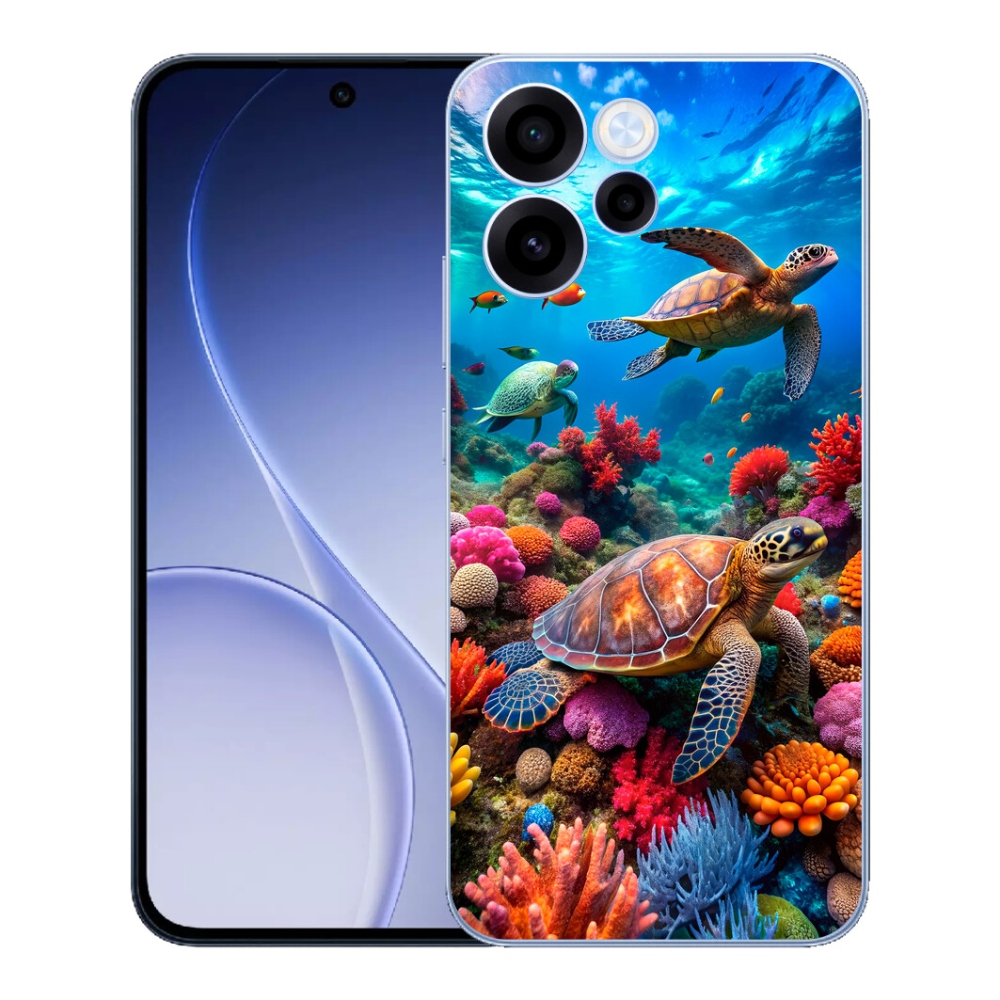 Gélový kryt mmCase na Oppo Reno 15 FS 5G - morský svet 2