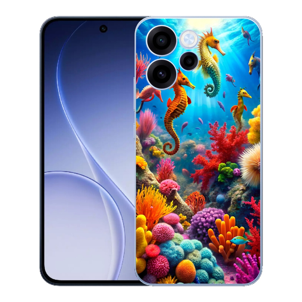 Gélový kryt mmCase na Oppo Reno 15 FS 5G - morský svet 3
