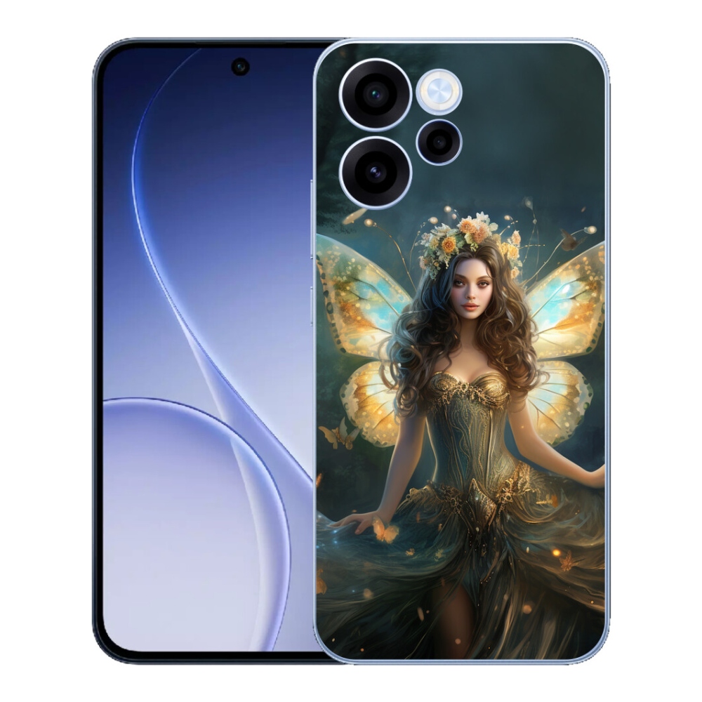 Gélový kryt mmCase na Oppo Reno 15 FS 5G - motýlia žena