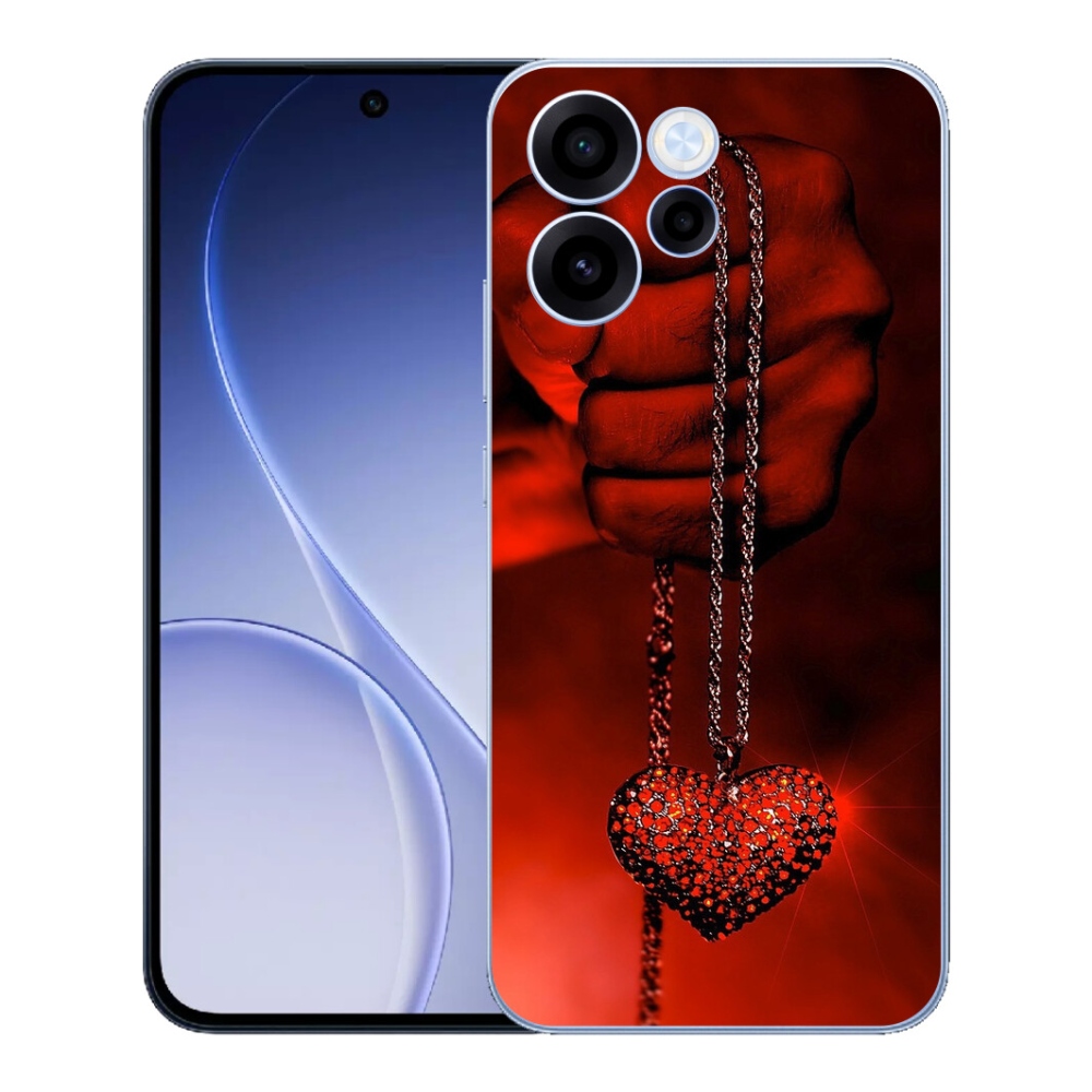 Gélový kryt mmCase na Oppo Reno 15 FS 5G - náhrdelník
