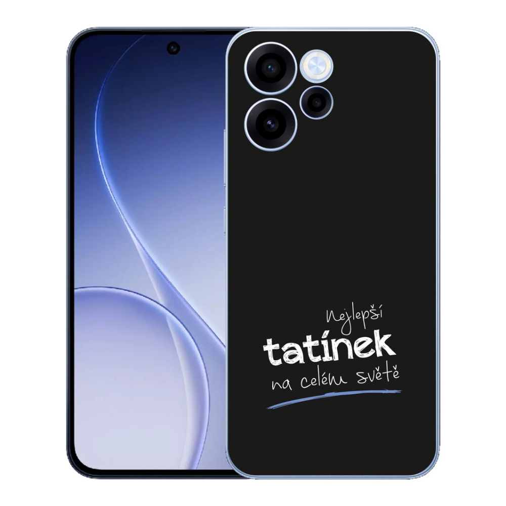 Gélový kryt mmCase na Oppo Reno 15 FS 5G - najlepší otec 4 čierne pozadie