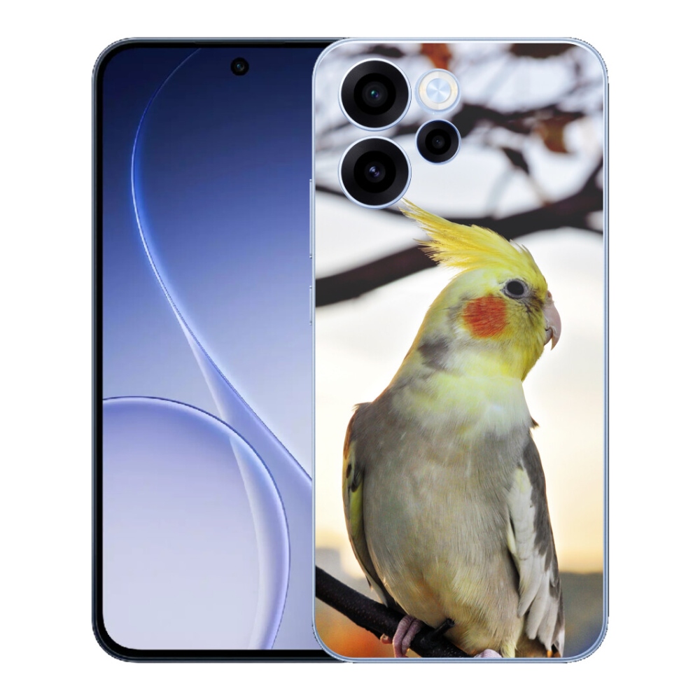 Gélový kryt mmCase na Oppo Reno 15 FS 5G - papagáj korela