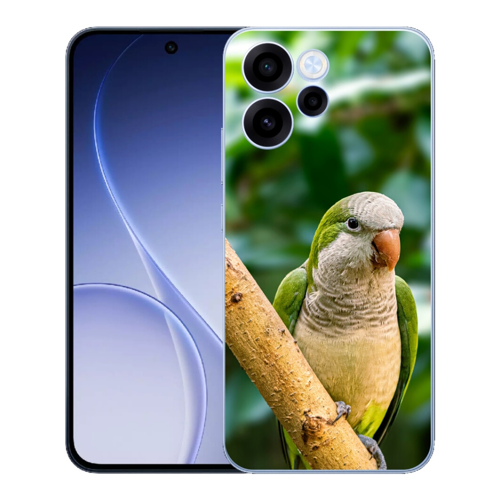 Gélový kryt mmCase na Oppo Reno 15 FS 5G - papagáj mníšok