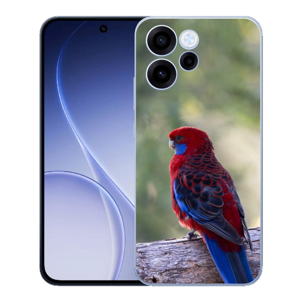 Gélový kryt mmCase na Oppo Reno 15 FS 5G - papagáj rosela