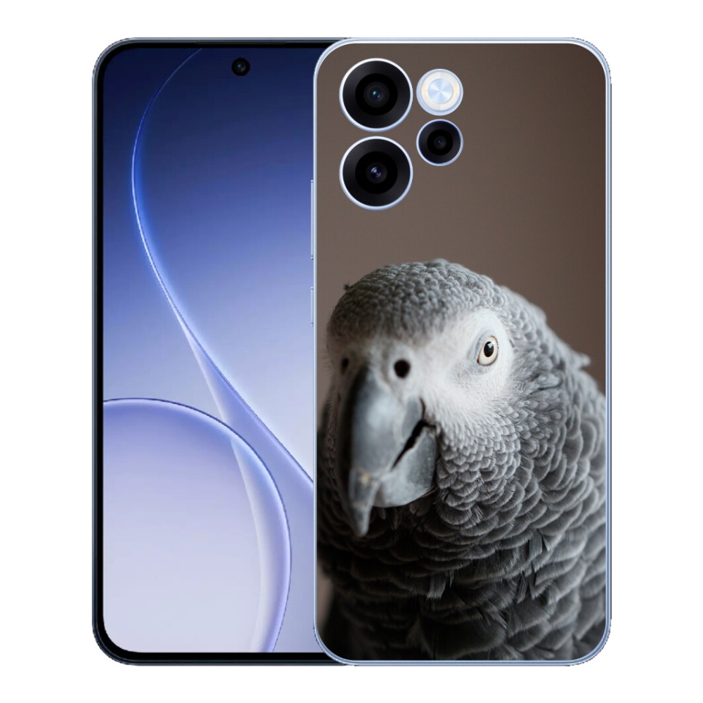 Gélový kryt mmCase na Oppo Reno 15 FS 5G - papagáj žako 2