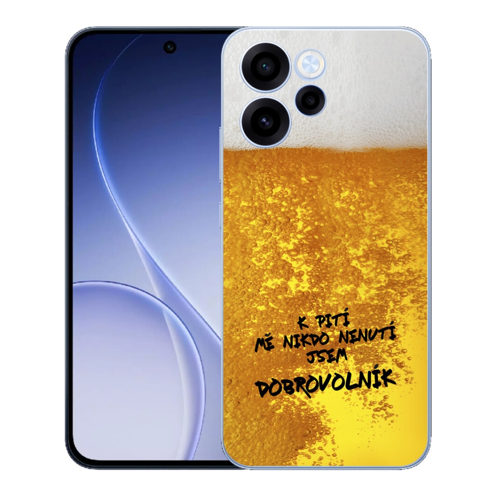 Gélový kryt mmCase na Oppo Reno 15 FS 5G - pivný motív 4