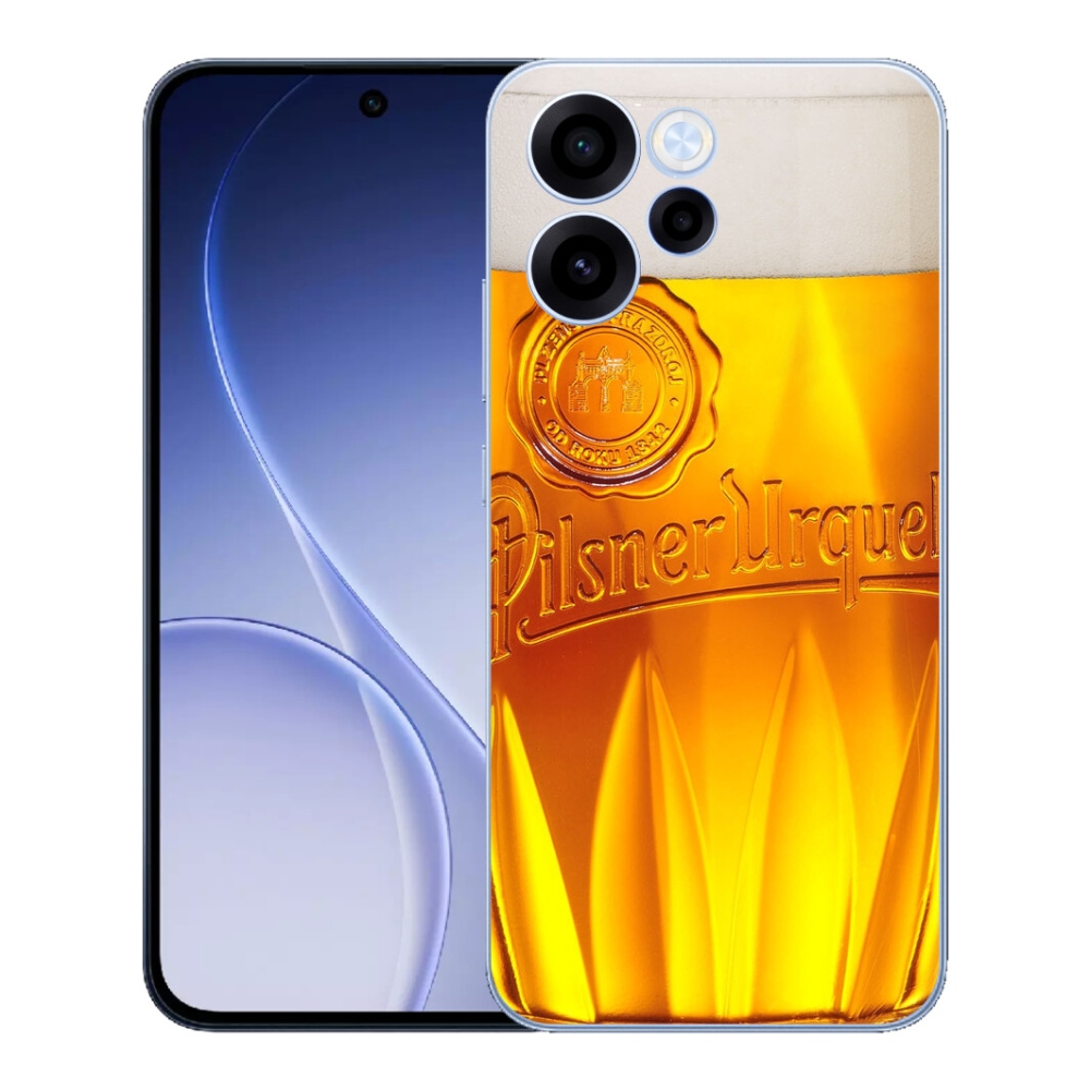 Gélový kryt mmCase na Oppo Reno 15 FS 5G - pivo