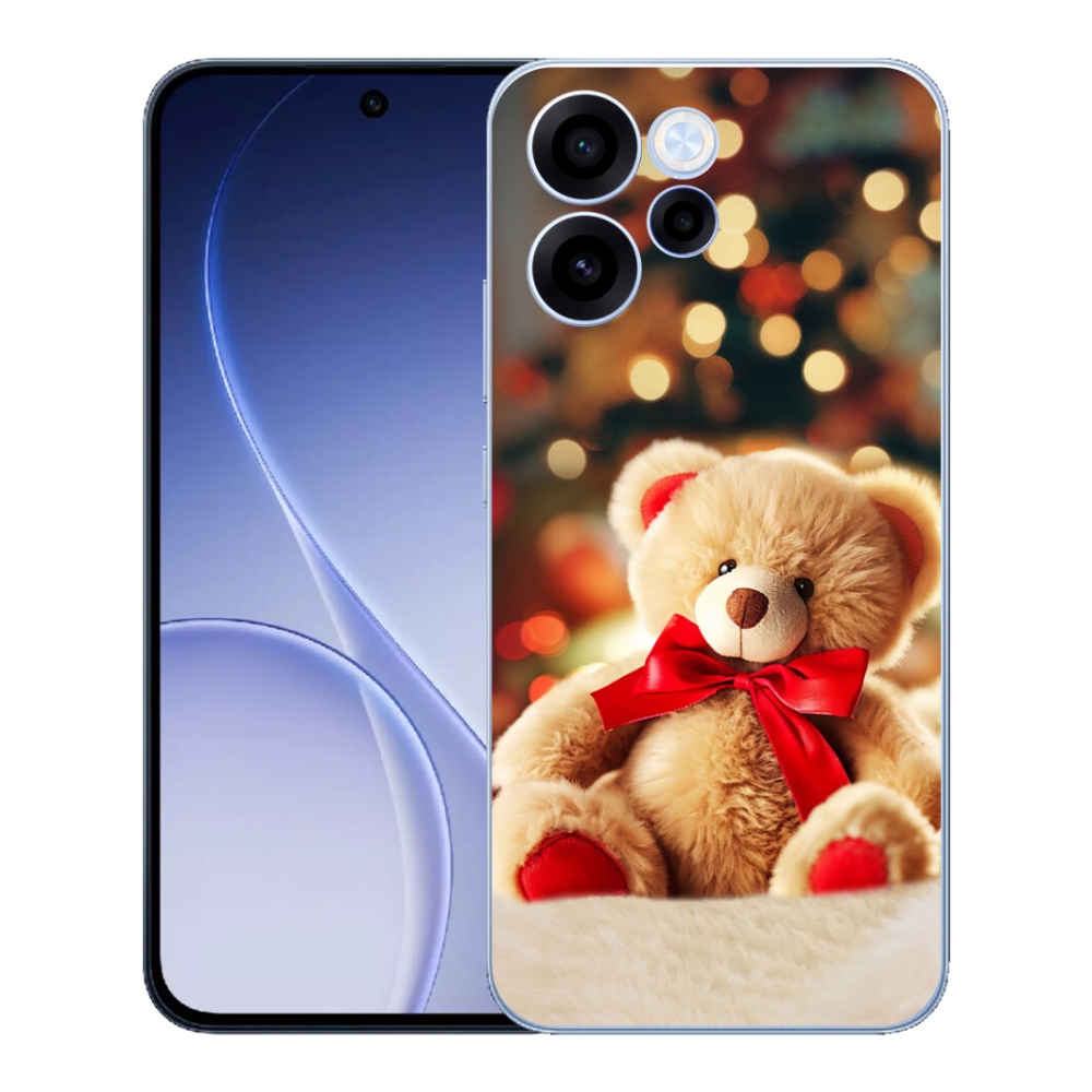 Gélový kryt mmCase na Oppo Reno 15 FS 5G - plyšový medvedík