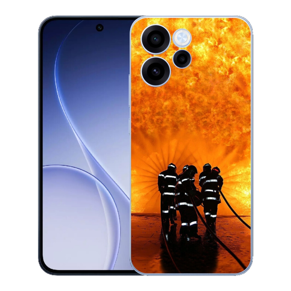 Gélový kryt mmCase na Oppo Reno 15 FS 5G - požiar