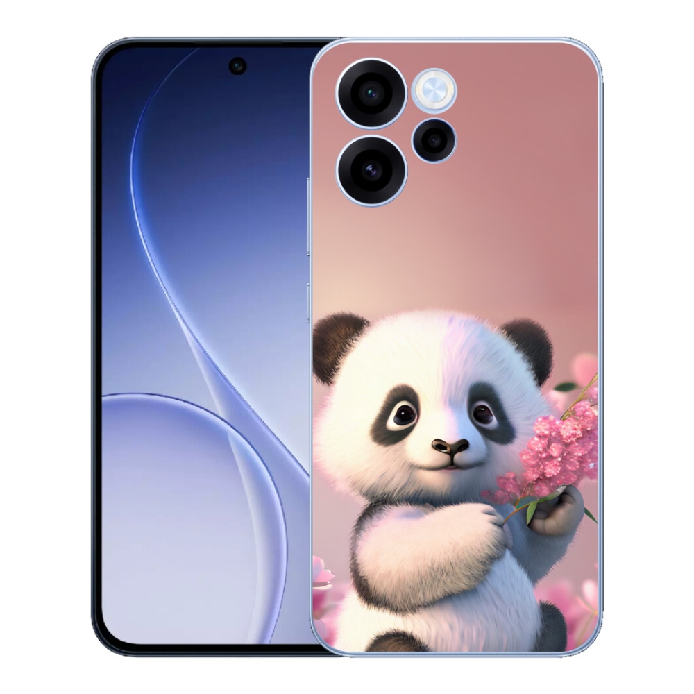 Gélový kryt mmCase na Oppo Reno 15 FS 5G - roztomilá panda