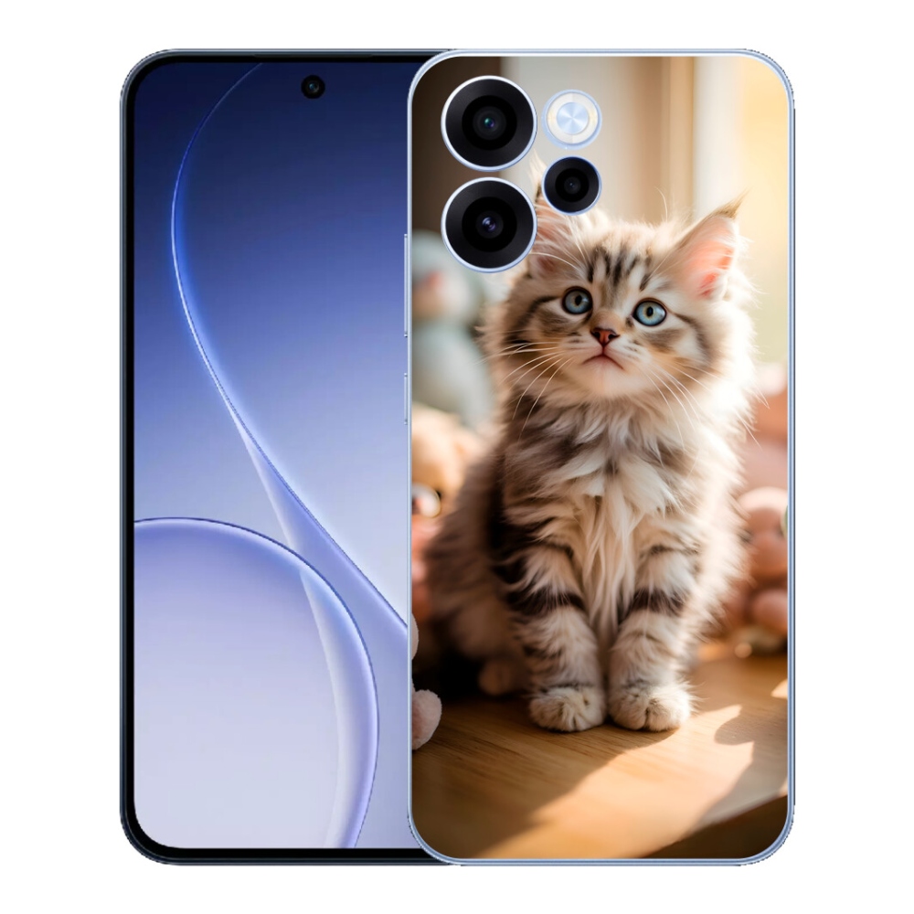Gélový kryt mmCase na Oppo Reno 15 FS 5G - roztomilé mačiatko 10