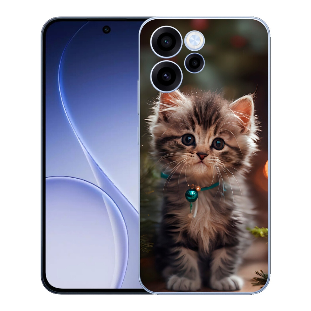 Gélový kryt mmCase na Oppo Reno 15 FS 5G - roztomilé mačiatko 11