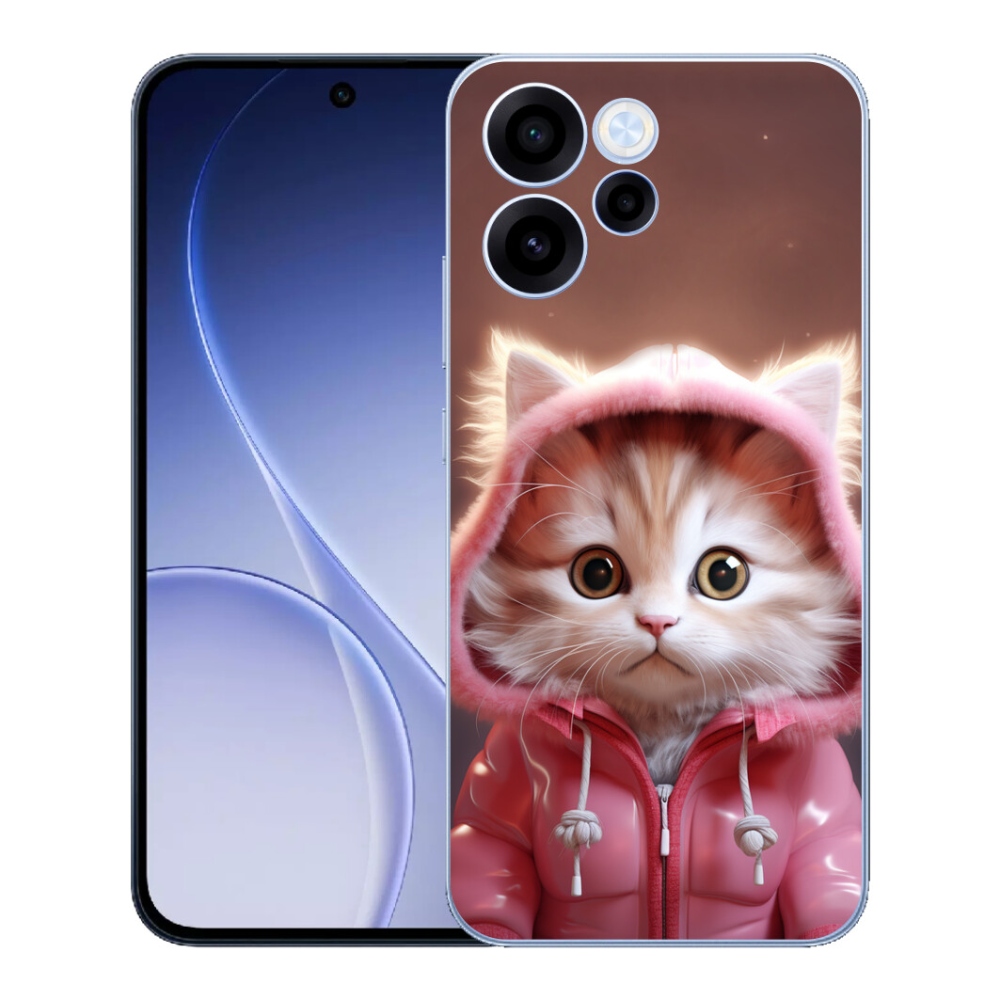 Gélový kryt mmCase na Oppo Reno 15 FS 5G - roztomilé mačiatko 3