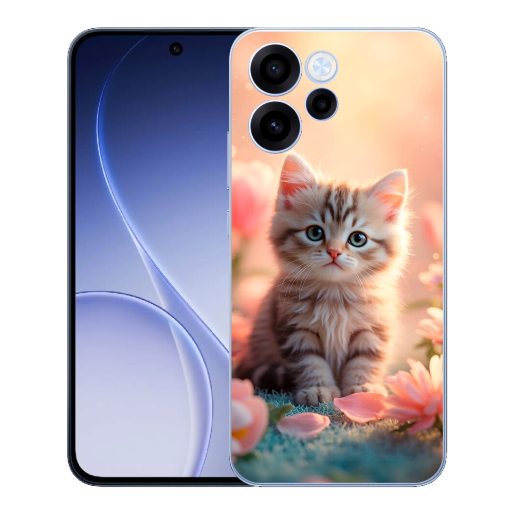 Gélový kryt mmCase na Oppo Reno 15 FS 5G - roztomilé mačiatko 8