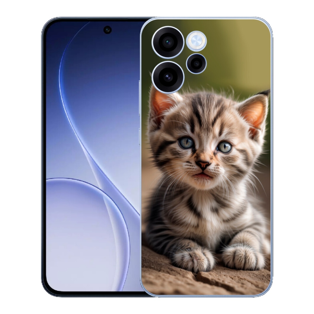 Gélový kryt mmCase na Oppo Reno 15 FS 5G - roztomilé mačiatko 9