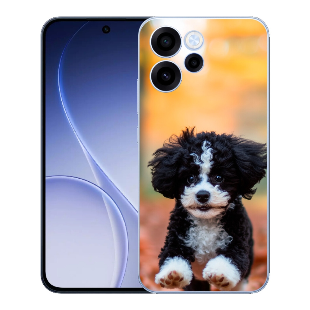 Gélový kryt mmCase na Oppo Reno 15 FS 5G - roztomilé šteňa 2