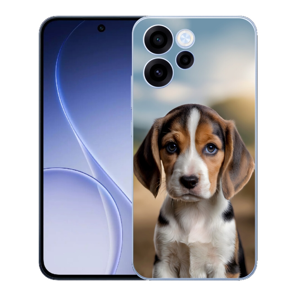 Gélový kryt mmCase na Oppo Reno 15 FS 5G - roztomilý bígl