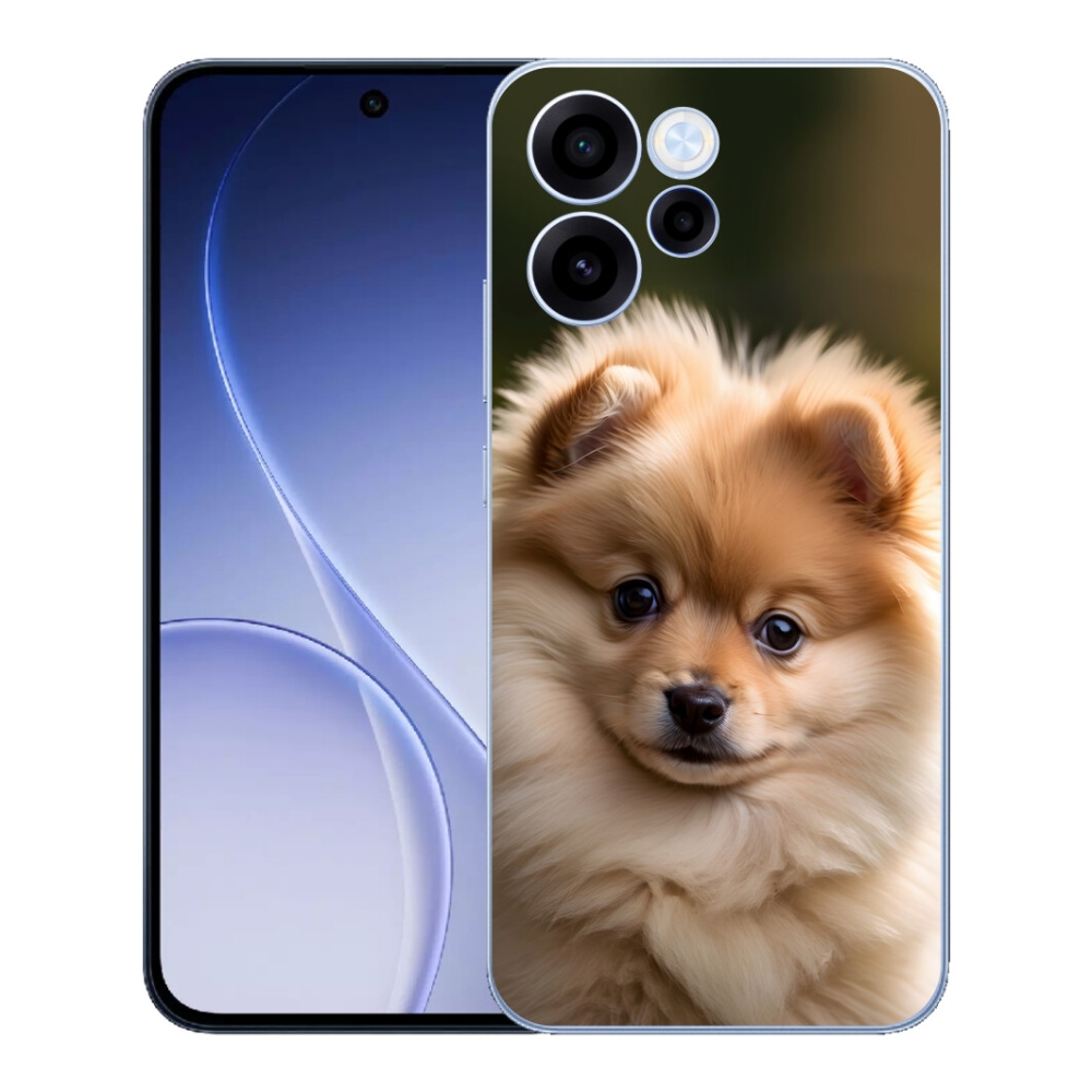 Gélový kryt mmCase na Oppo Reno 15 FS 5G - roztomilý pomeranian 2