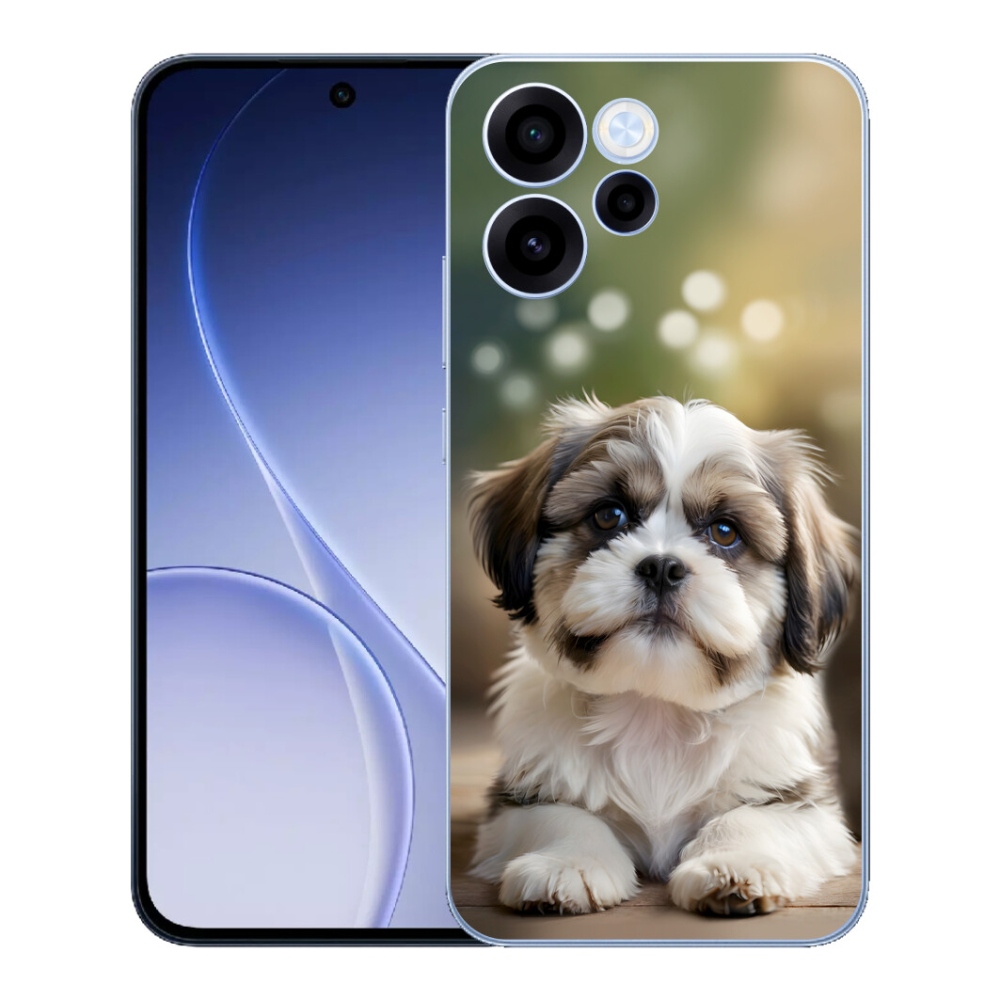 Gélový kryt mmCase na Oppo Reno 15 FS 5G - roztomilý shih-tzu