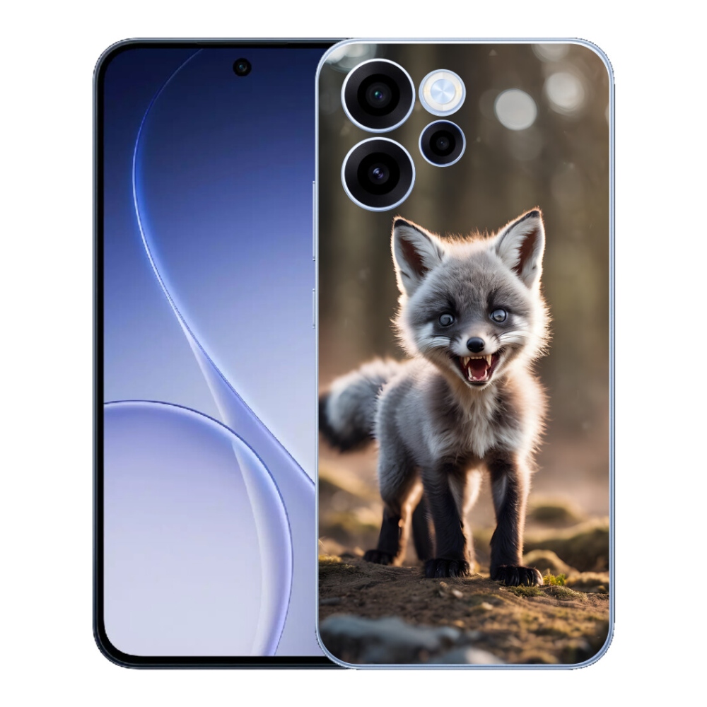 Gélový kryt mmCase na Oppo Reno 15 FS 5G - rozzúrená líška