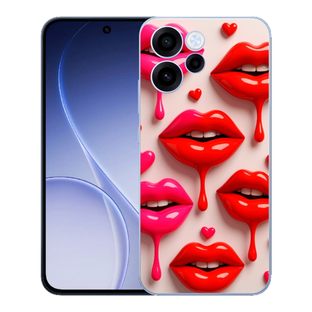 Gélový kryt mmCase na Oppo Reno 15 FS 5G - pery 2