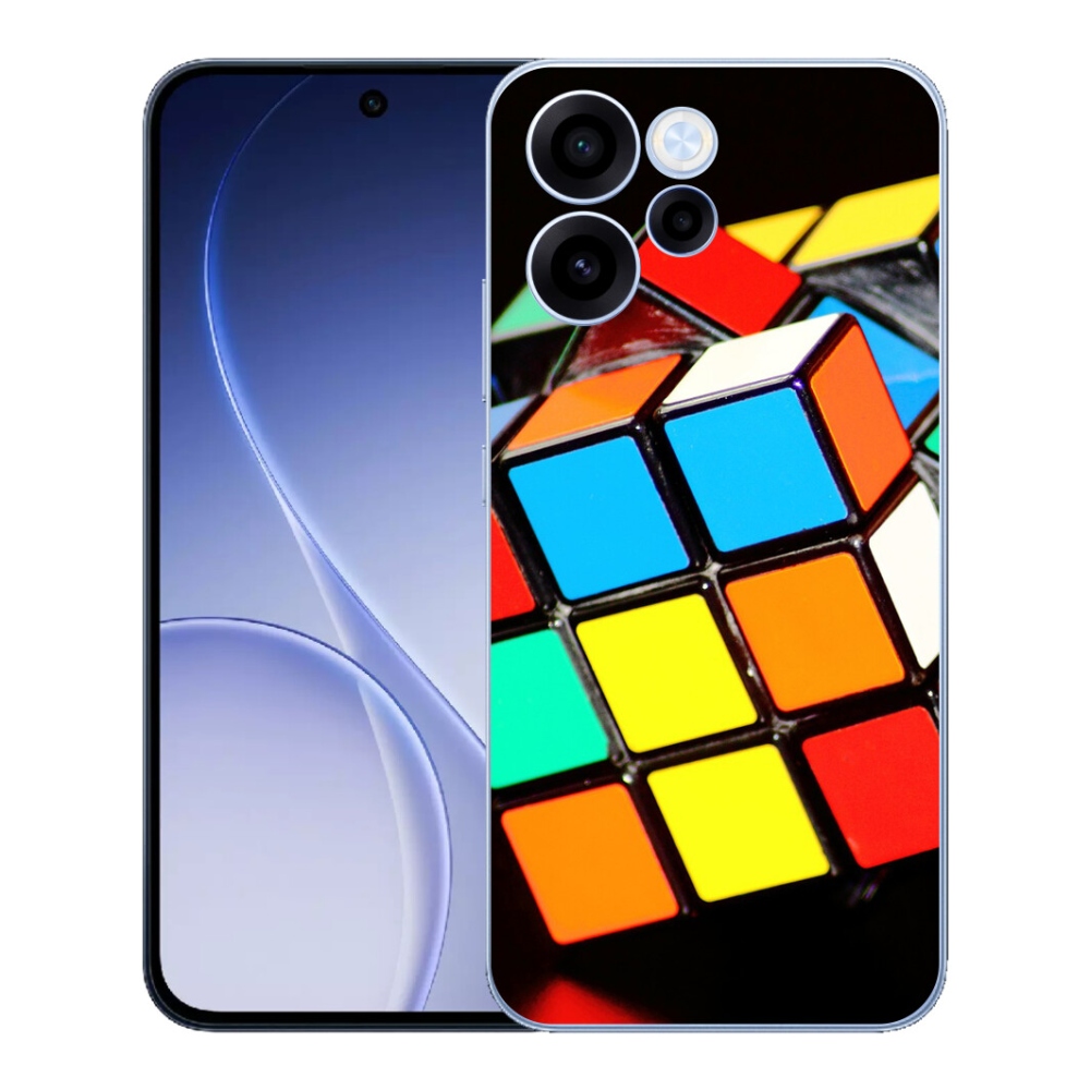 Gélový kryt mmCase na Oppo Reno 15 FS 5G - rubikova kocka