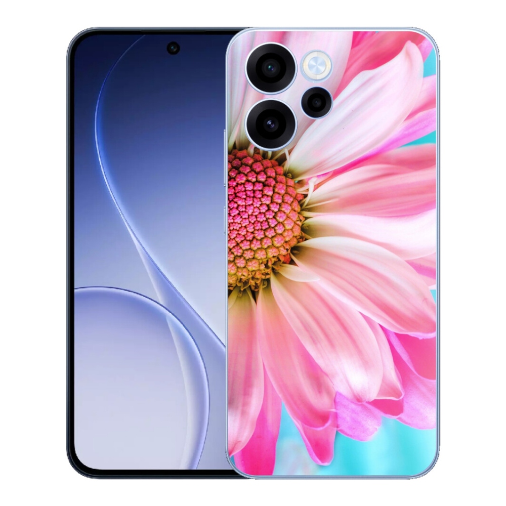 Gélový kryt mmCase na Oppo Reno 15 FS 5G - ružový kvet