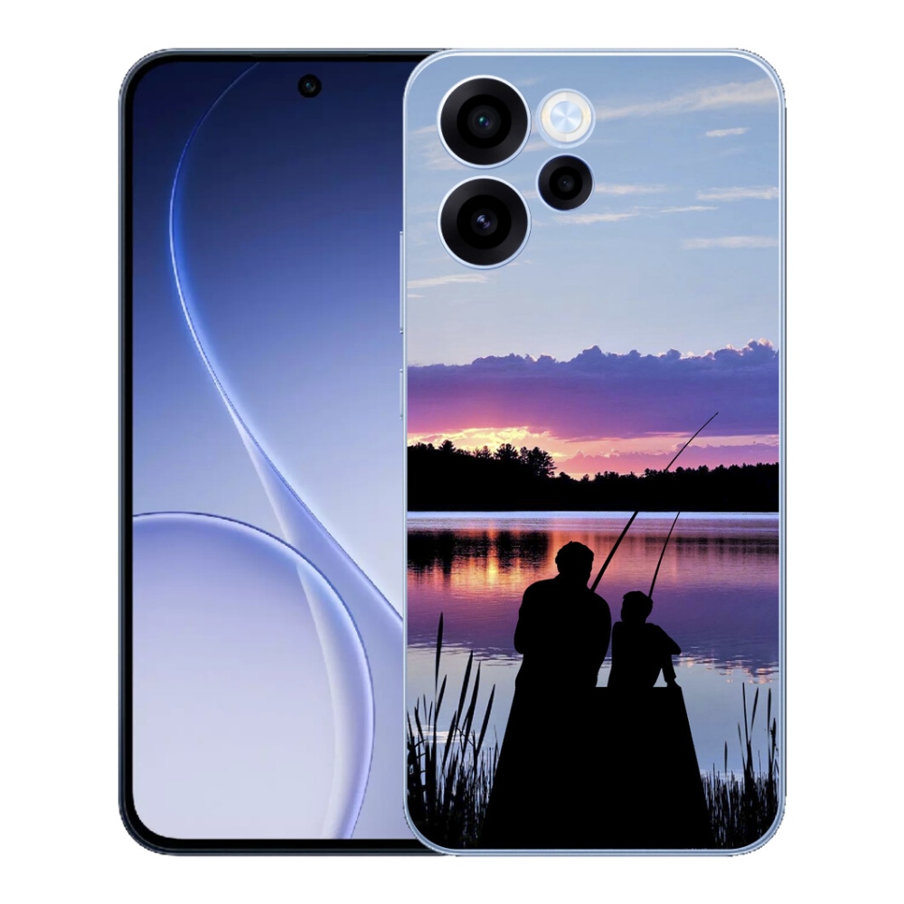 Gélový kryt mmCase na Oppo Reno 15 FS 5G - rybárčenie 2