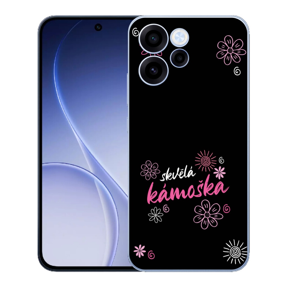 Gélový kryt mmCase na Oppo Reno 15 FS 5G - skvelá kamoška čierne pozadie
