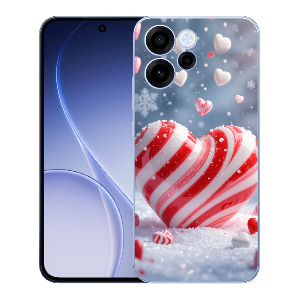 Gélový kryt mmCase na Oppo Reno 15 FS 5G - sladké srdce