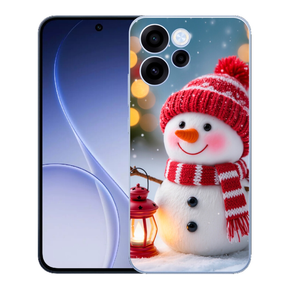 Gélový kryt mmCase na Oppo Reno 15 FS 5G - snehuliak 2