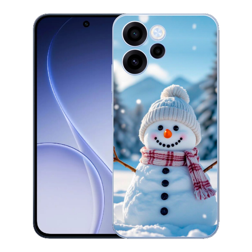 Gélový kryt mmCase na Oppo Reno 15 FS 5G - snehuliak 3