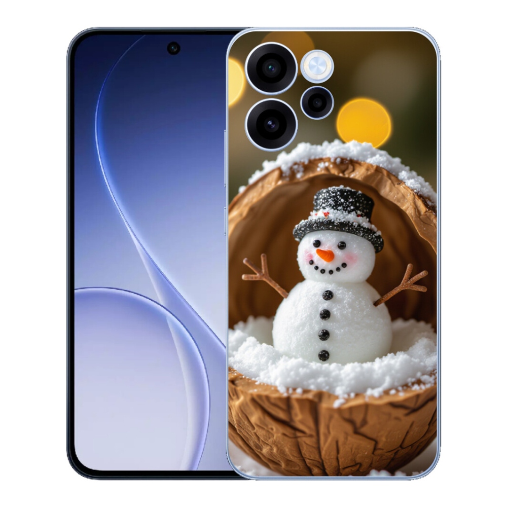 Gélový kryt mmCase na Oppo Reno 15 FS 5G - snehuliak 4