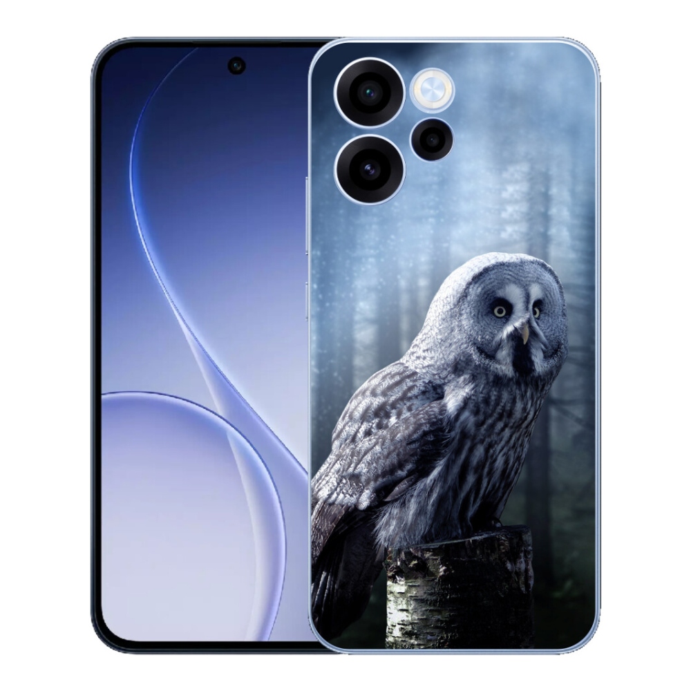Gélový kryt mmCase na Oppo Reno 15 FS 5G - sova
