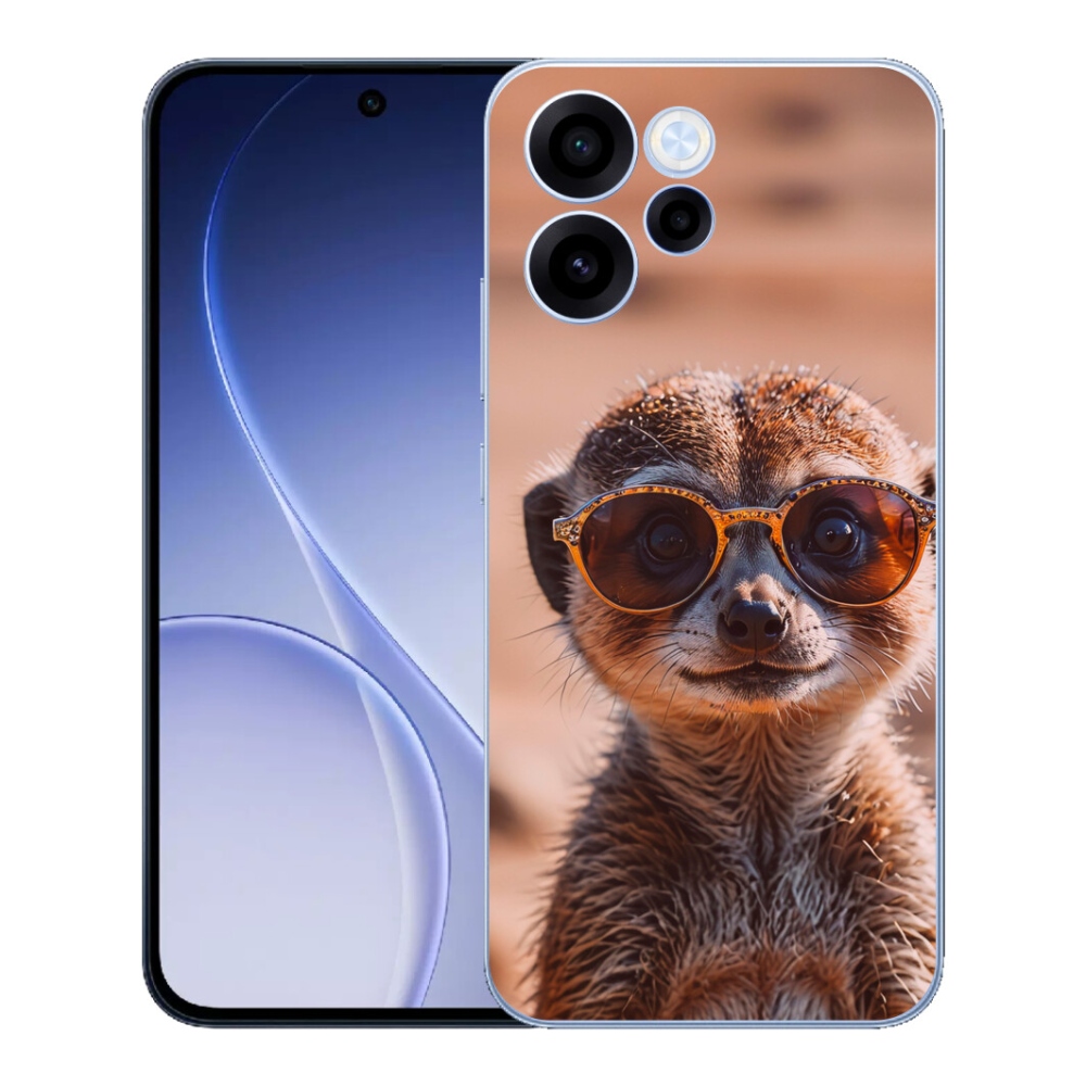 Gélový kryt mmCase na Oppo Reno 15 FS 5G - štýlová surikata