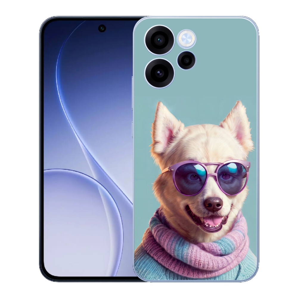 Gélový kryt mmCase na Oppo Reno 15 FS 5G - štýlový nemecký špic