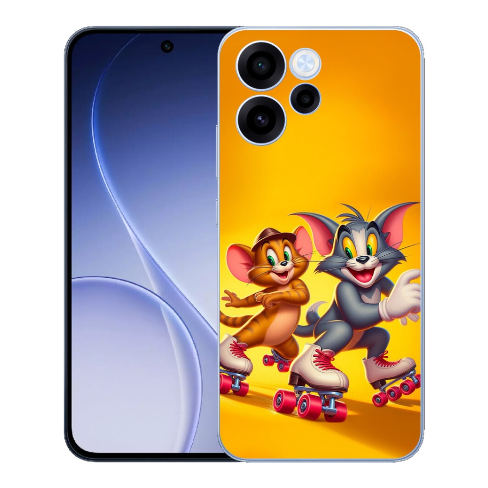 Gélový kryt mmCase na Oppo Reno 15 FS 5G - tom a jerry