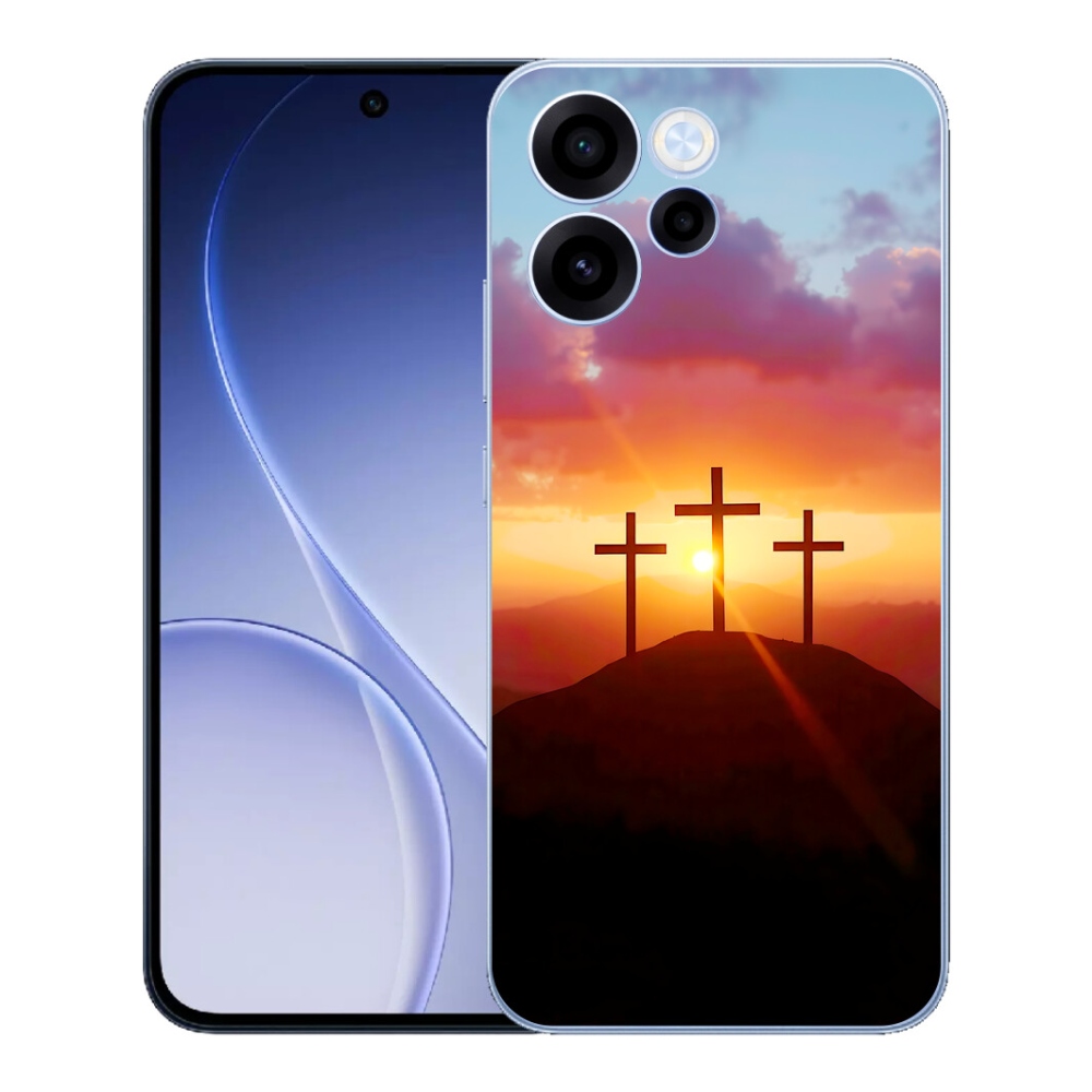 Gélový kryt mmCase na Oppo Reno 15 FS 5G - tri kríža