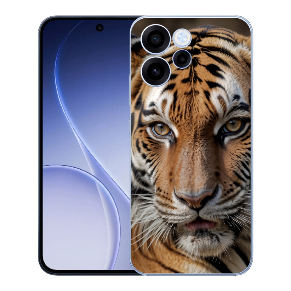 Gélový kryt mmCase na Oppo Reno 15 FS 5G - tigrie pohľad