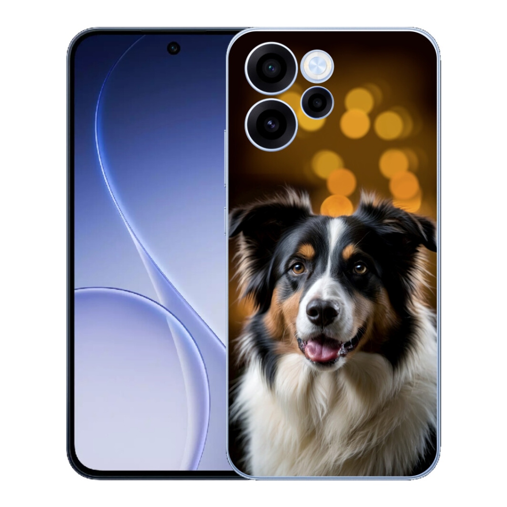 Gélový kryt mmCase na Oppo Reno 15 FS 5G - usmievavý austrálsky ovčiak